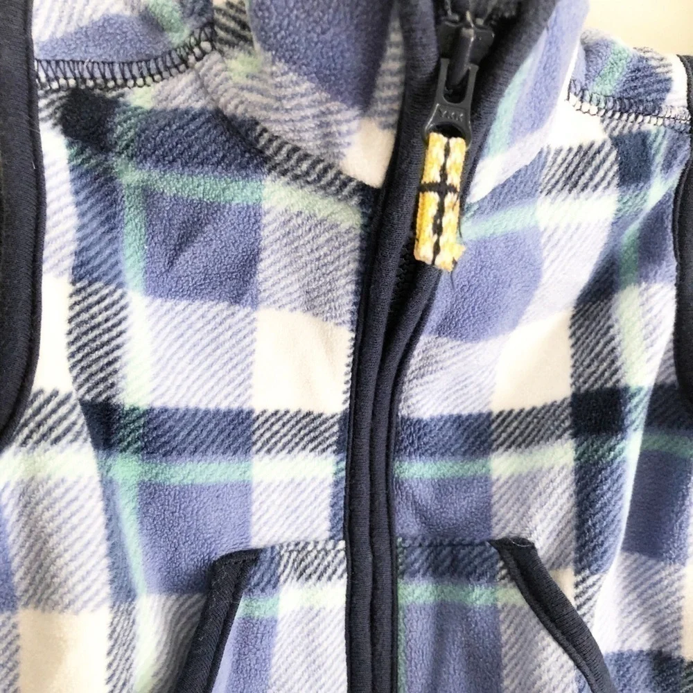 Carter's Blue Plaid Kids Vest